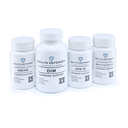 Hormone Support Bundle: DIM + Methylfolate + B12 + ADK10 + Iodine